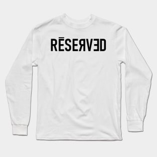 Reserved for Bad Guy Billie Long Sleeve T-Shirt